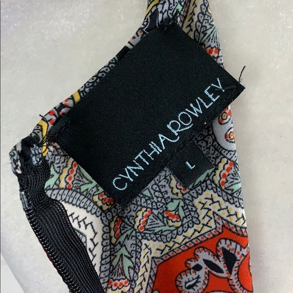 Super cute Cynthia Rowley Halter style top - Sz L - Picture 4 of 7